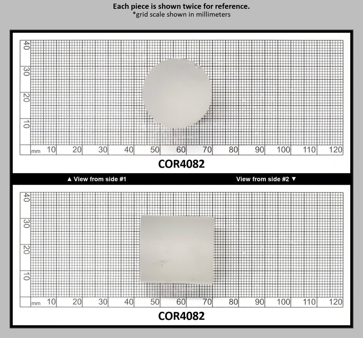 White Cylinders Lab Created Corundum Sapphire - Faceting Rough : COR4082