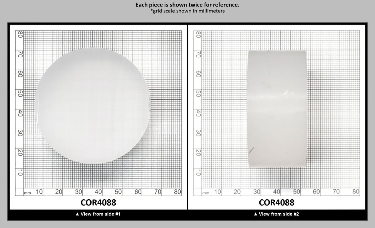 White Cylinders Lab Created Corundum Sapphire - Faceting Rough : COR4088