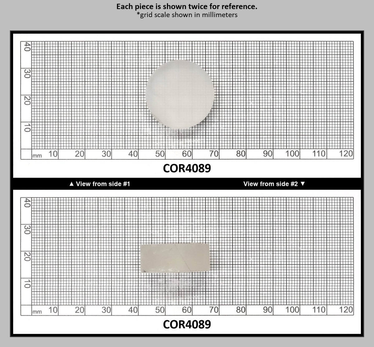 White Cylinders Lab Created Corundum Sapphire - Faceting Rough : COR4089