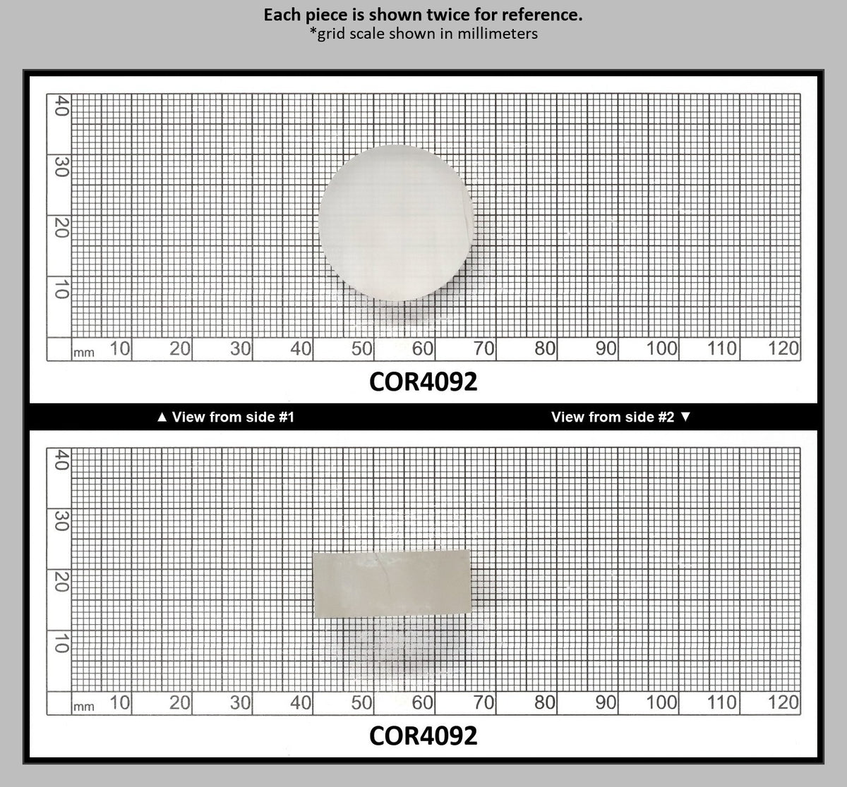 White Cylinders Lab Created Corundum Sapphire - Faceting Rough : COR4092