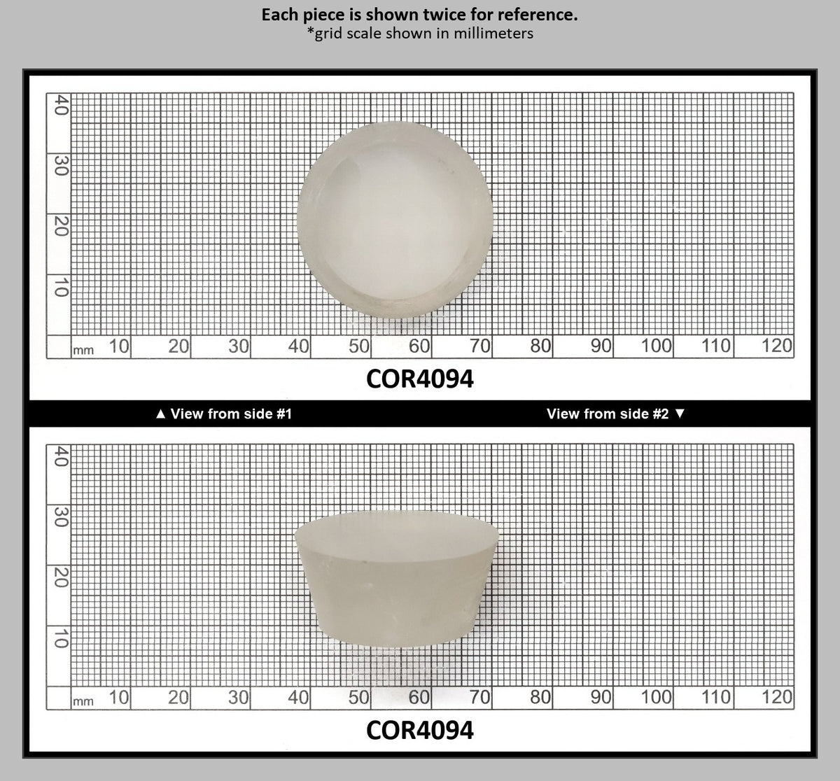 White Cylinders Lab Created Corundum Sapphire - Faceting Rough : COR4094