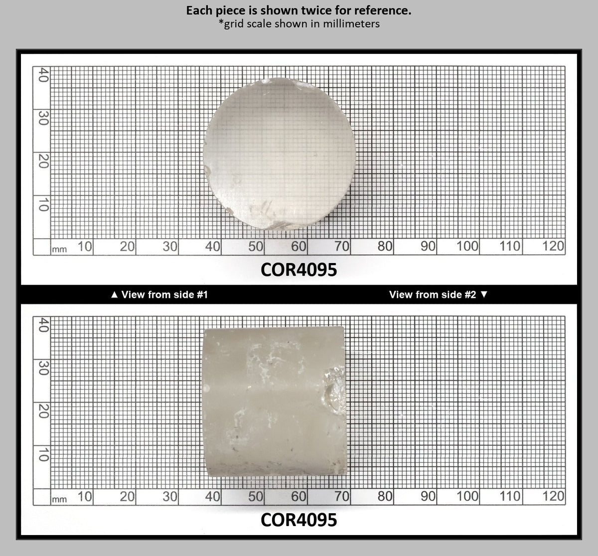 White Cylinders Lab Created Corundum Sapphire - Faceting Rough : COR4095