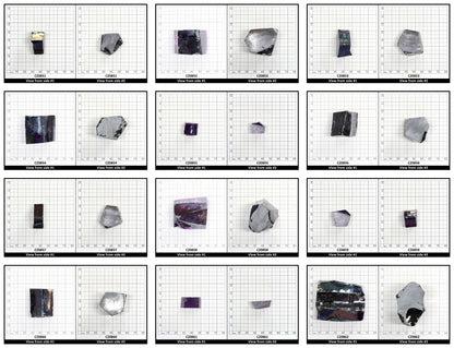 Dark Amethyst Cubic Zirconia Faceting Rough for Gem Cutting - Various Sizes