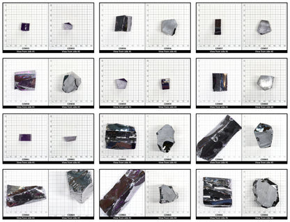 Dark Amethyst Cubic Zirconia Faceting Rough for Gem Cutting - Various Sizes