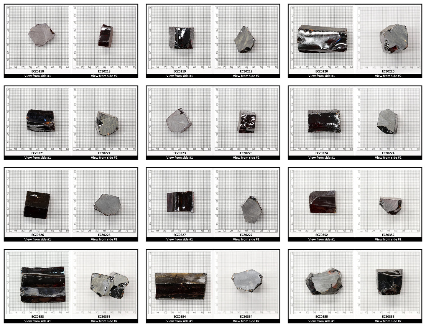 Dark Garnet Cubic Zirconia Faceting Rough for Gem Cutting - Various Sizes