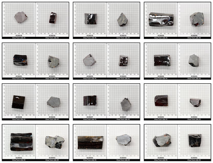 Dark Garnet Cubic Zirconia Faceting Rough for Gem Cutting - Various Sizes