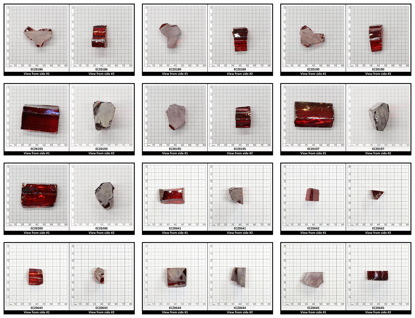 Dark Orange Cubic Zirconia Faceting Rough for Gem Cutting - Various Sizes