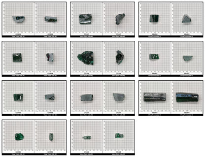 Emerald Cubic Zirconia Faceting Rough for Gem Cutting - Various Sizes