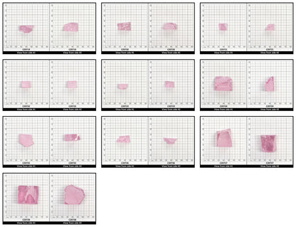 Another Light Pink Cubic Zirconia Faceting Rough for Gem Cutting - Various Sizes