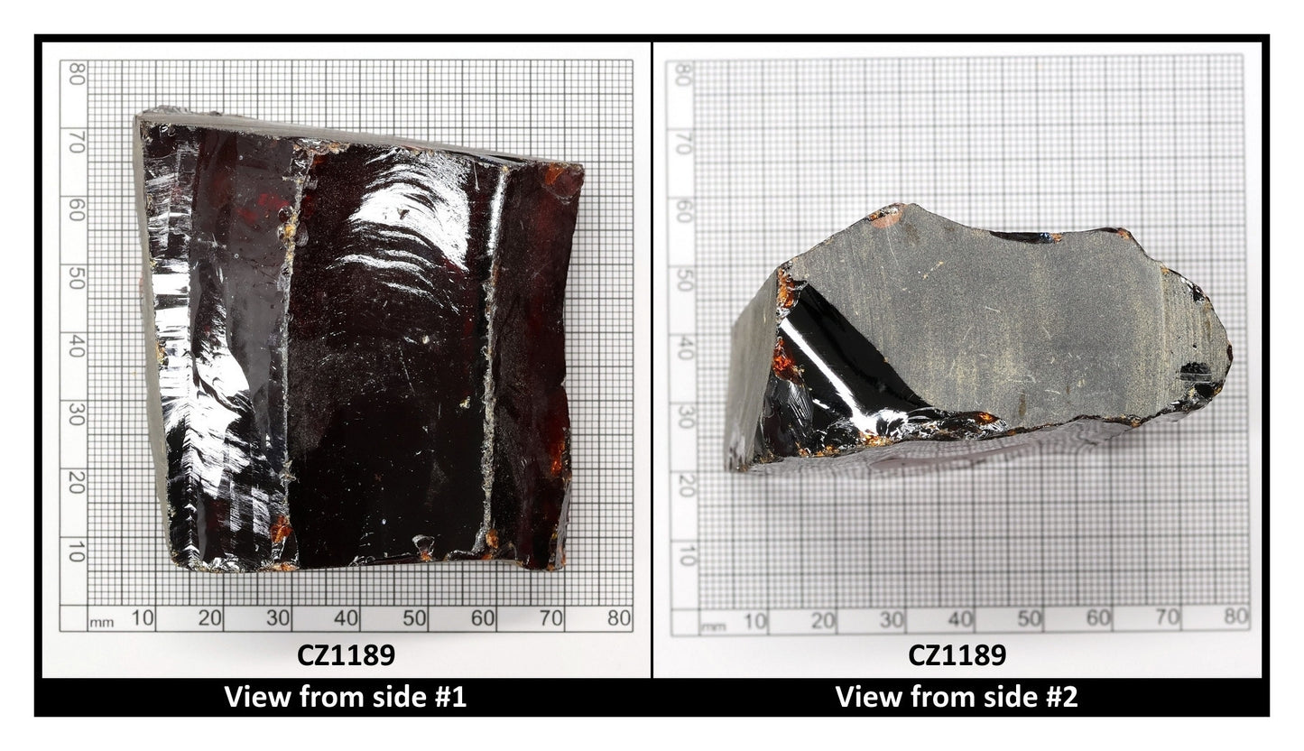 Garnet Cubic Zirconia Faceting Rough for Gem Cutting - Various Sizes