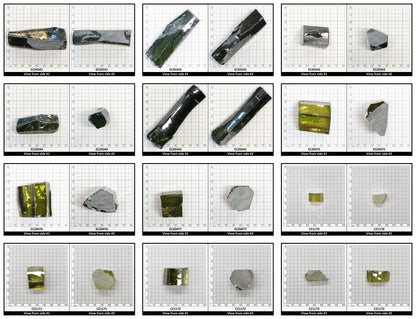 Olive Cubic Zirconia Faceting Rough for Gem Cutting - Various Sizes