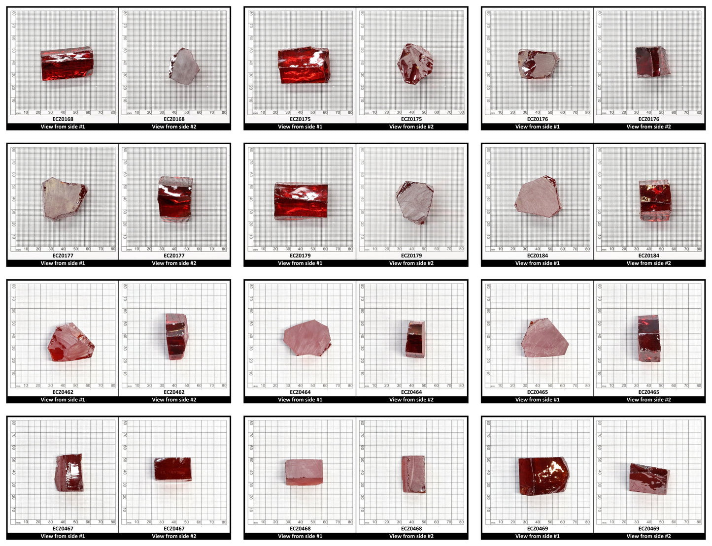 Orange Cubic Zirconia Faceting Rough for Gem Cutting - Various Sizes