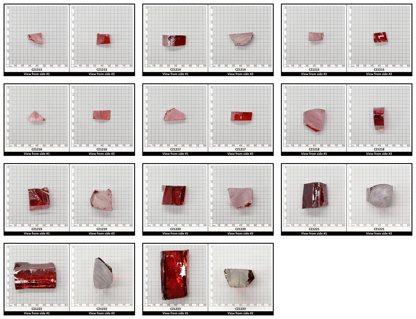 Orange Cubic Zirconia Faceting Rough for Gem Cutting - Various Sizes