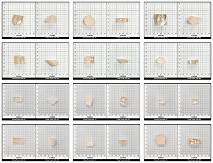 Light Peach Diamond Cubic Zirconia Faceting Rough for Gem Cutting - Various Sizes
