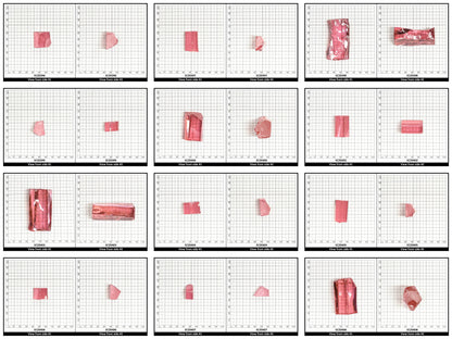 Pink Cubic Zirconia Faceting Rough for Gem Cutting - Various Sizes