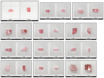 Pink Cubic Zirconia Faceting Rough for Gem Cutting - Various Sizes