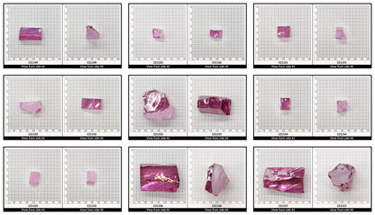 Rose Cubic Zirconia Faceting Rough for Gem Cutting - Various Sizes