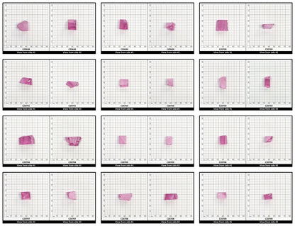 Rose Cubic Zirconia Faceting Rough for Gem Cutting - Various Sizes