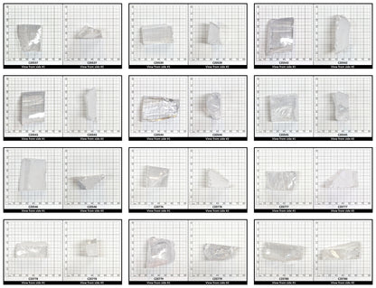 White Cubic Zirconia Faceting Rough for Gem Cutting - Various Sizes