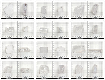 White Cubic Zirconia Faceting Rough for Gem Cutting - Various Sizes