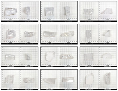 White Cubic Zirconia Faceting Rough for Gem Cutting - Various Sizes