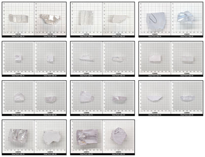 White Cubic Zirconia Faceting Rough for Gem Cutting - Various Sizes
