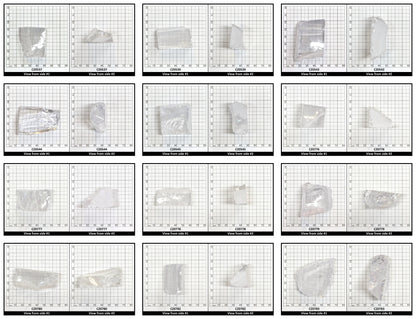 White Cubic Zirconia Faceting Rough for Gem Cutting - Various Sizes