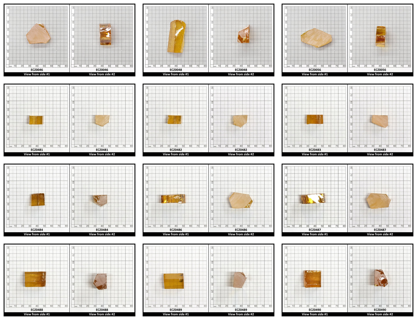 Yellow Cubic Zirconia Faceting Rough for Gem Cutting - Various Sizes