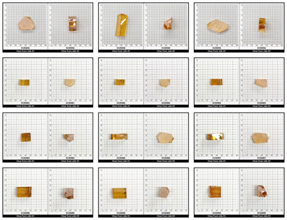 Yellow Cubic Zirconia Faceting Rough for Gem Cutting - Various Sizes