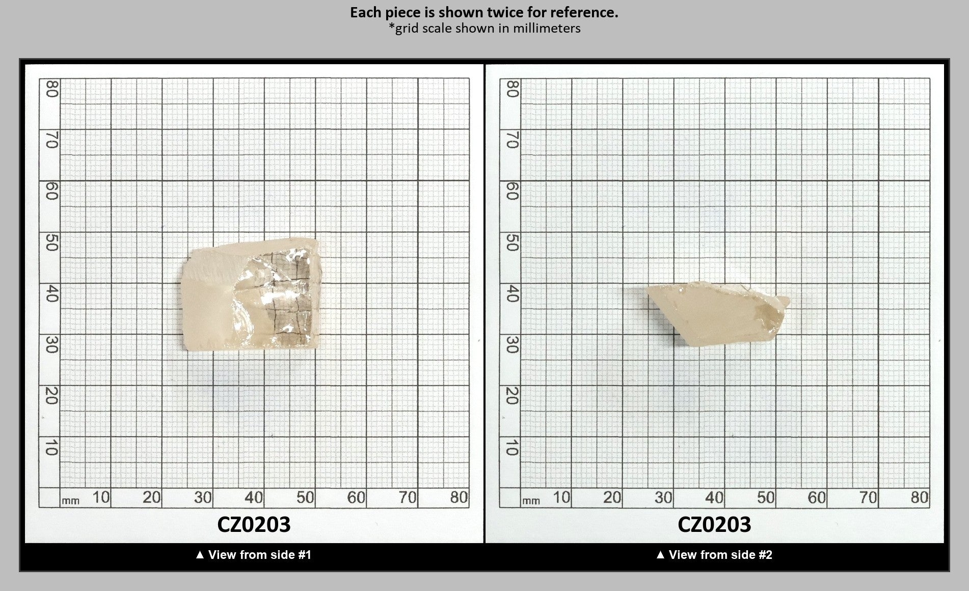 Light Peach Diamond Cubic Zirconia Faceting Rough for Gem Cutting - Various Sizes : CZ0203