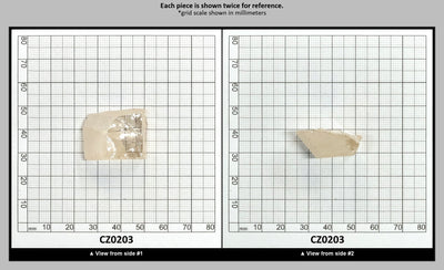 Light Peach Diamond Cubic Zirconia Faceting Rough for Gem Cutting - Various Sizes : CZ0203