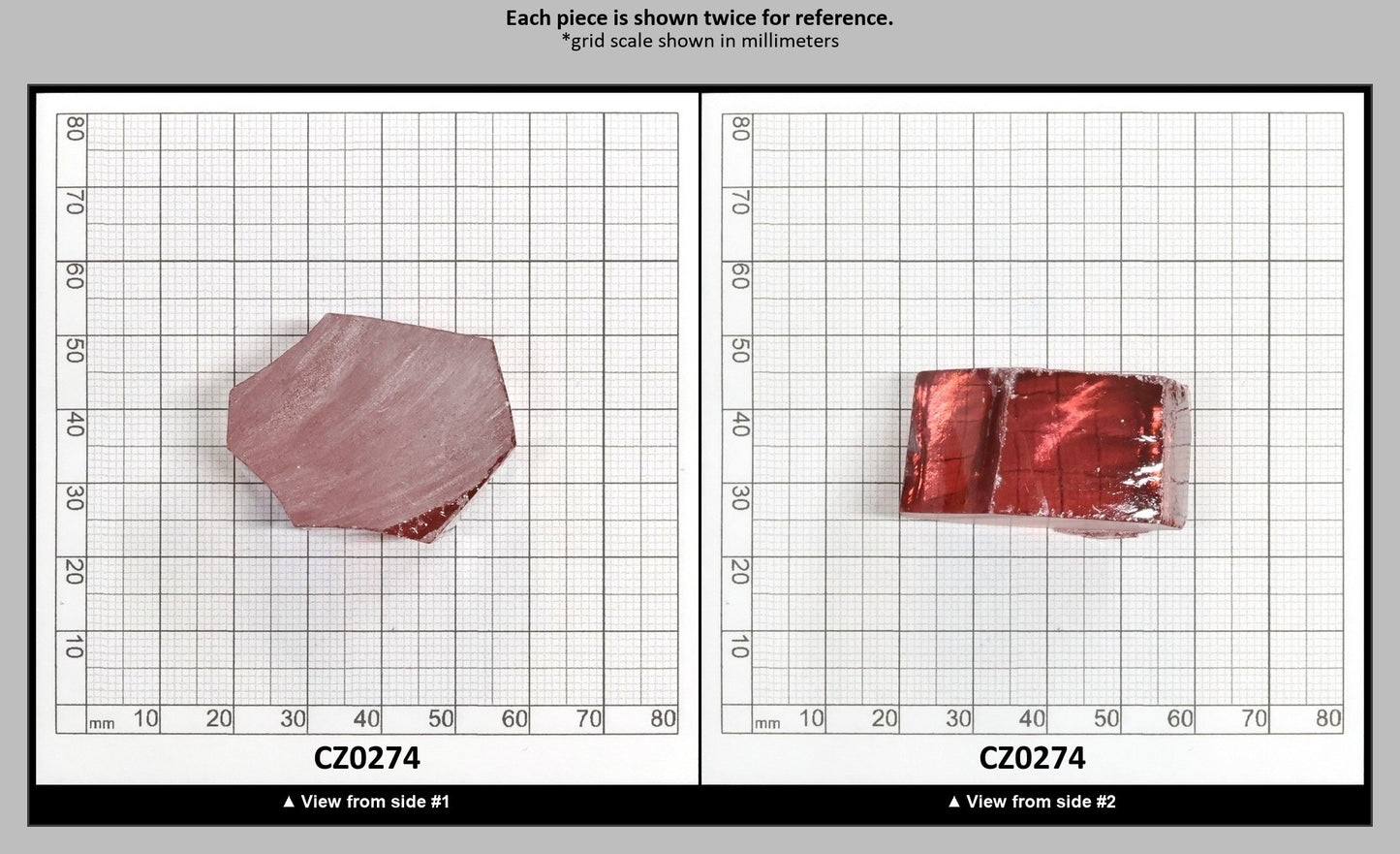 Mars Diamond Cubic Zirconia Faceting Rough for Gem Cutting - Various Sizes : CZ0274