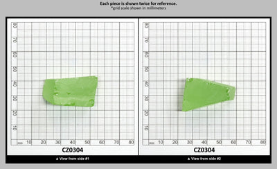 Heliodor Cubic Zirconia Faceting Rough for Gem Cutting - Various Sizes : CZ0304