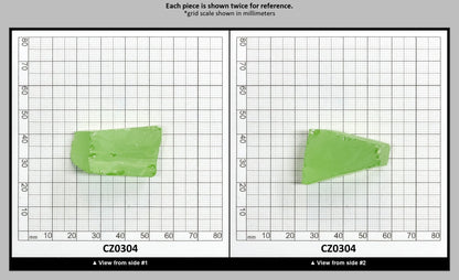 Heliodor Cubic Zirconia Faceting Rough for Gem Cutting - Various Sizes : CZ0304