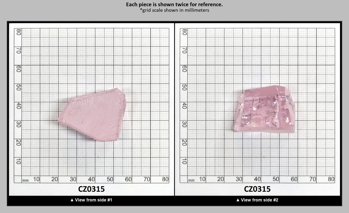 Light Pink Cubic Zirconia Faceting Rough for Gem Cutting - Various Sizes : CZ0315