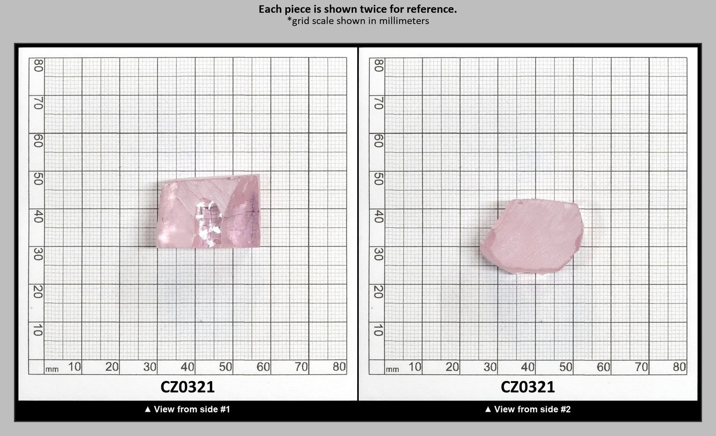 Light Pink Cubic Zirconia Faceting Rough for Gem Cutting - Various Sizes : CZ0321