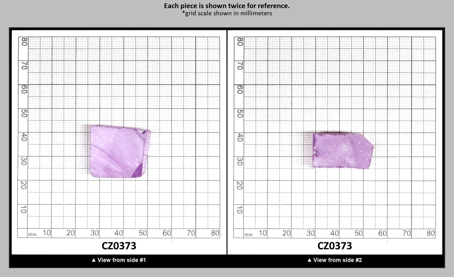 Lavender Cubic Zirconia Faceting Rough for Gem Cutting - Various Sizes : CZ0373
