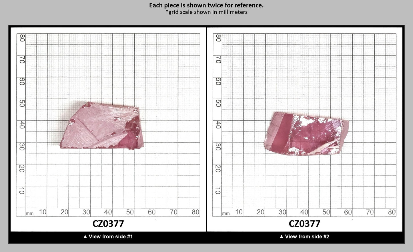 Royal Diamond Cubic Zirconia Faceting Rough for Gem Cutting - Various Sizes : CZ0377