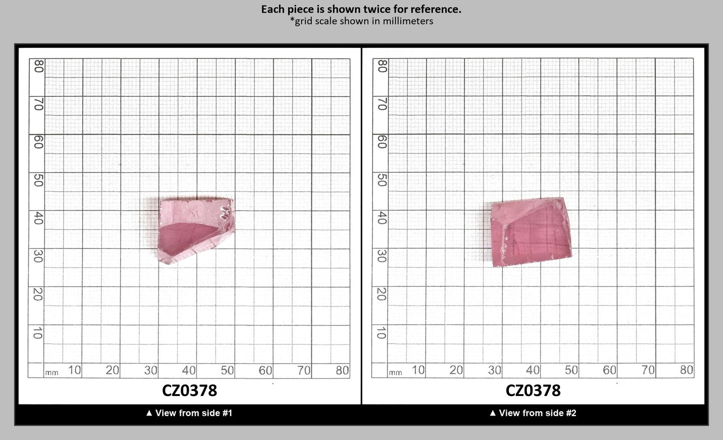 Royal Diamond Cubic Zirconia Faceting Rough for Gem Cutting - Various Sizes : CZ0378
