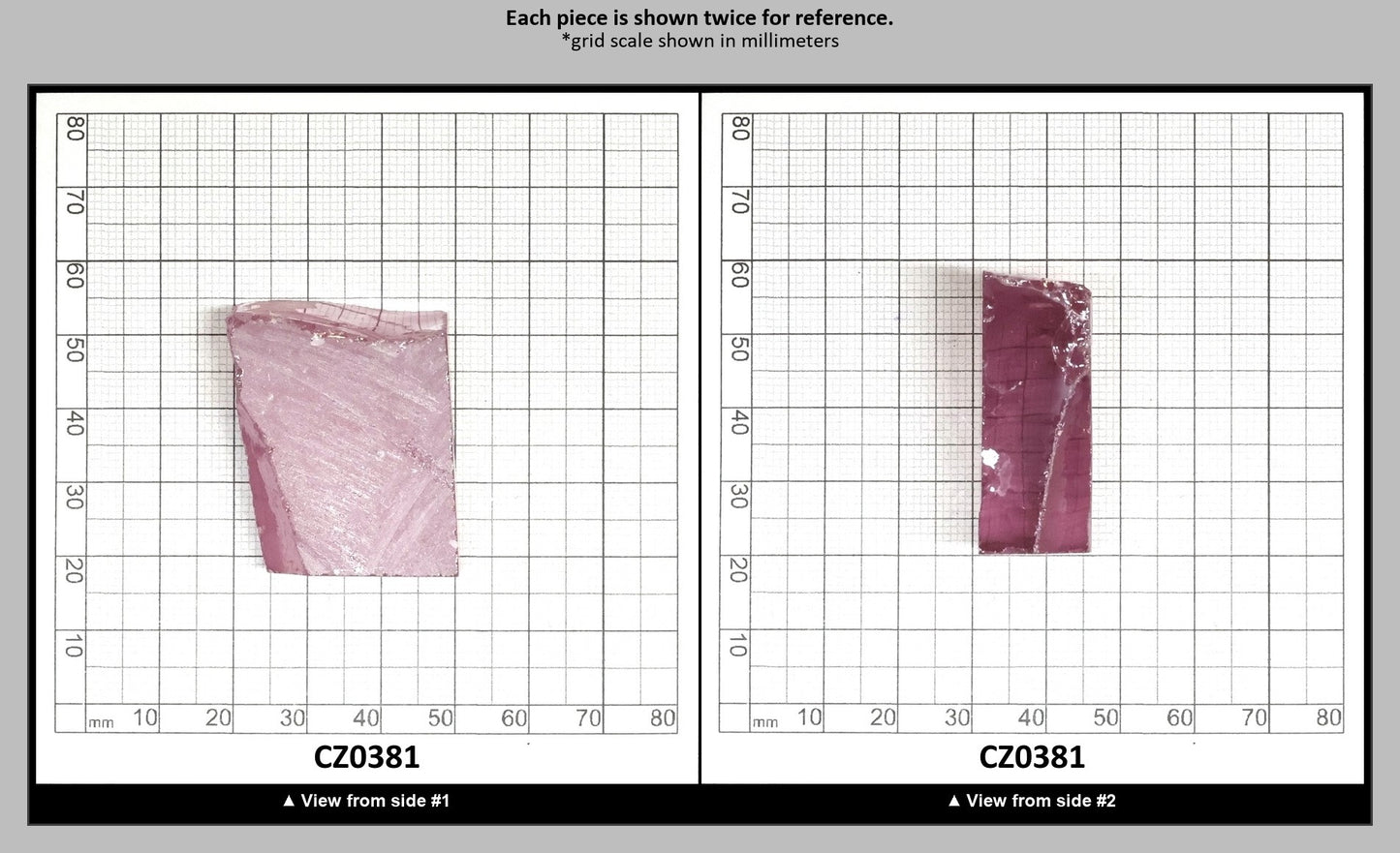 Royal Diamond Cubic Zirconia Faceting Rough for Gem Cutting - Various Sizes : CZ0381