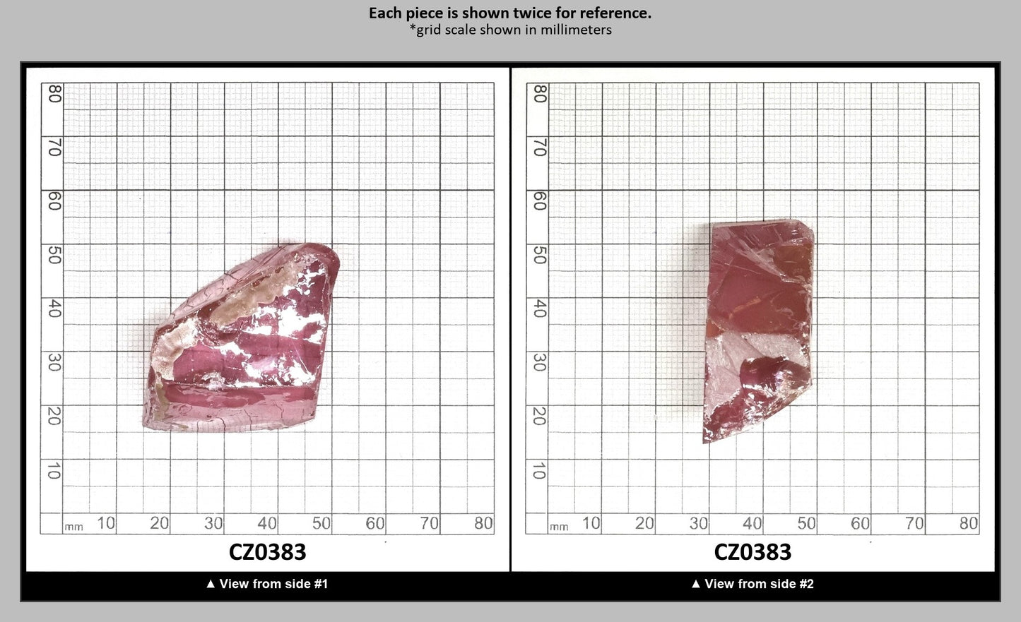 Royal Diamond Cubic Zirconia Faceting Rough for Gem Cutting - Various Sizes : CZ0383
