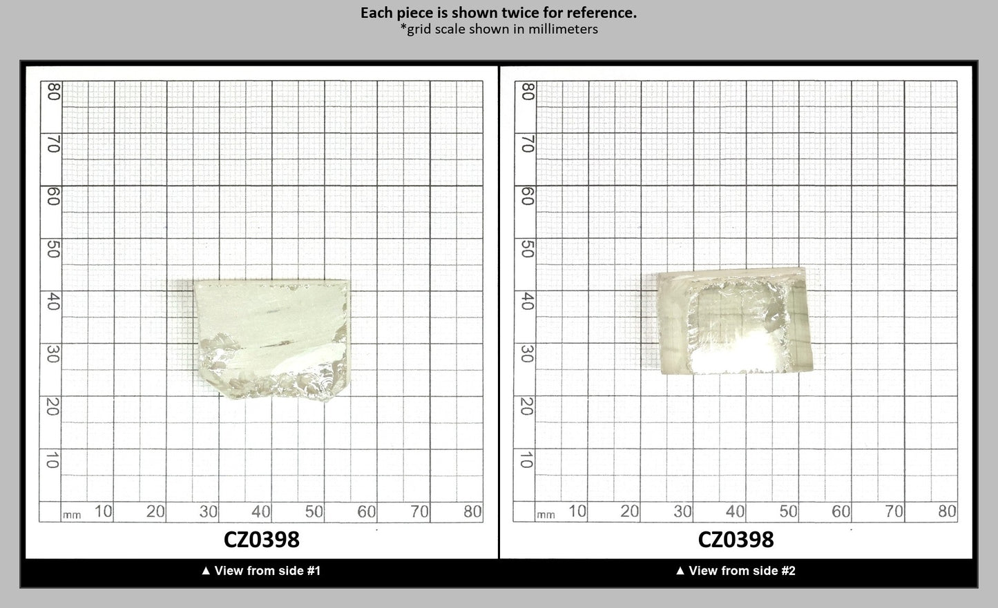 Lime Diamond Cubic Zirconia Faceting Rough for Gem Cutting - Various Sizes : CZ0398