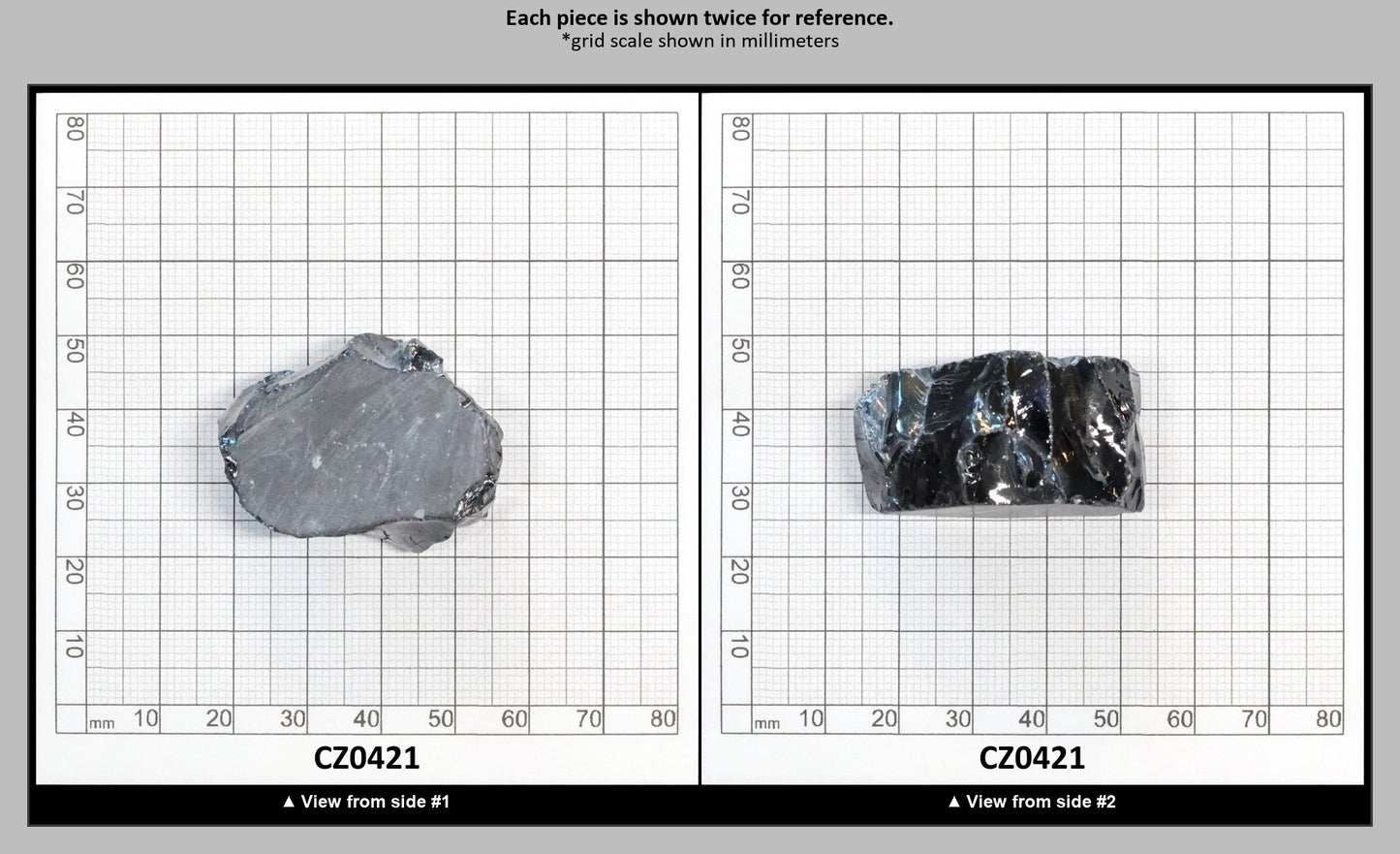 Blue Sapphire Cubic Zirconia Faceting Rough for Gem Cutting - Various Sizes : CZ0421