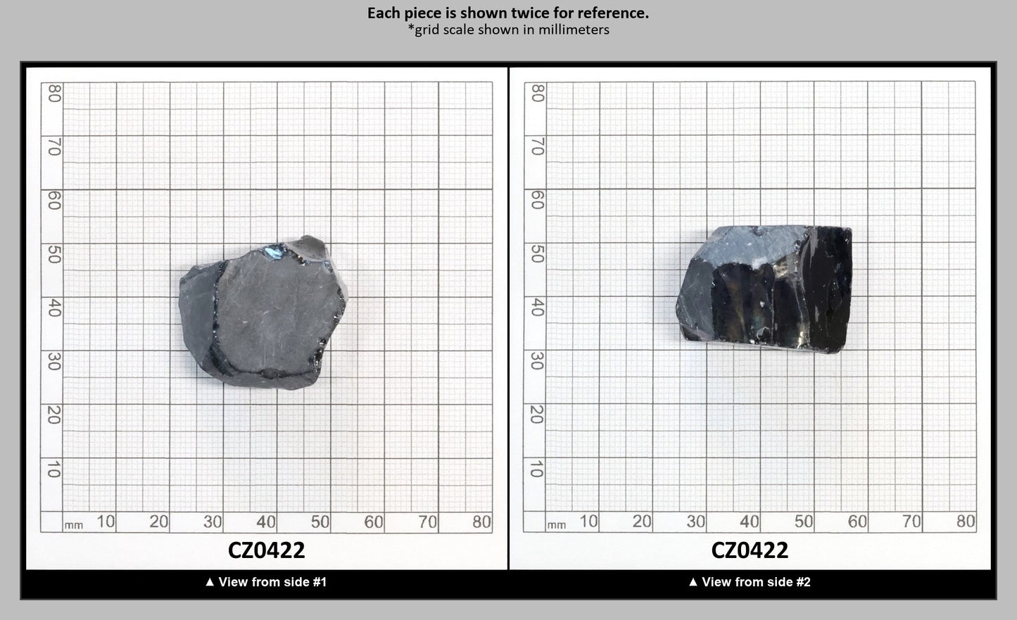 Blue Sapphire Cubic Zirconia Faceting Rough for Gem Cutting - Various Sizes : CZ0422