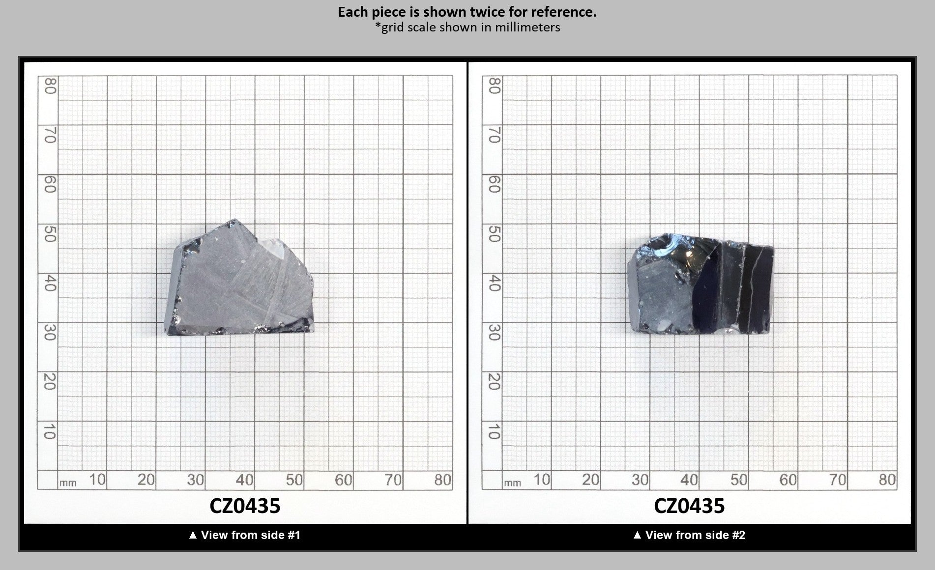 Ocean Grey Diamond Cubic Zirconia Faceting Rough for Gem Cutting - Various Sizes : CZ0435