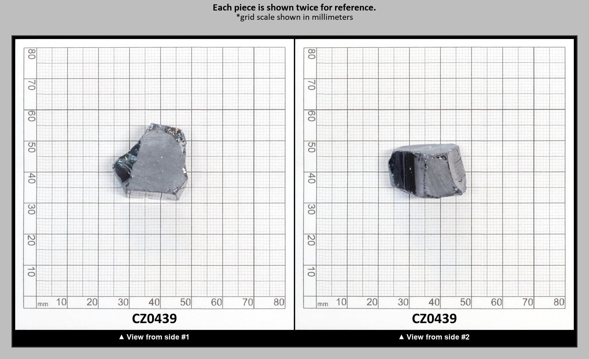 Ocean Grey Diamond Cubic Zirconia Faceting Rough for Gem Cutting - Various Sizes : CZ0439