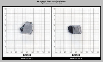 Ocean Grey Diamond Cubic Zirconia Faceting Rough for Gem Cutting - Various Sizes : CZ0439