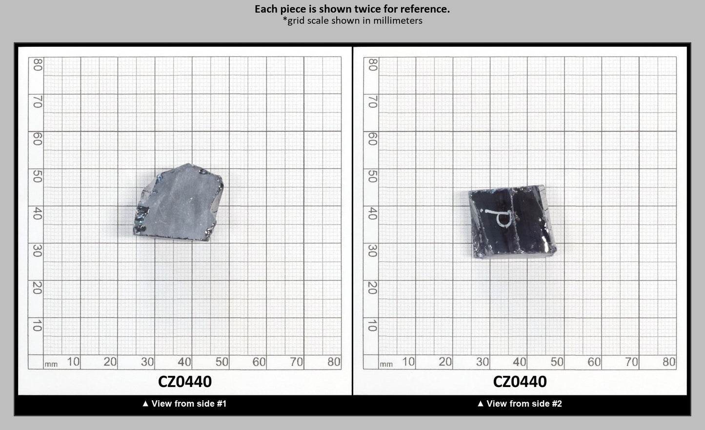 Ocean Grey Diamond Cubic Zirconia Faceting Rough for Gem Cutting - Various Sizes : CZ0440