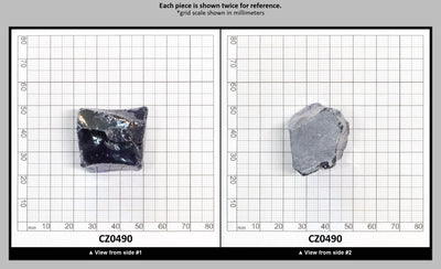 Tanzanite Cubic Zirconia Faceting Rough for Gem Cutting - Various Sizes : CZ0490