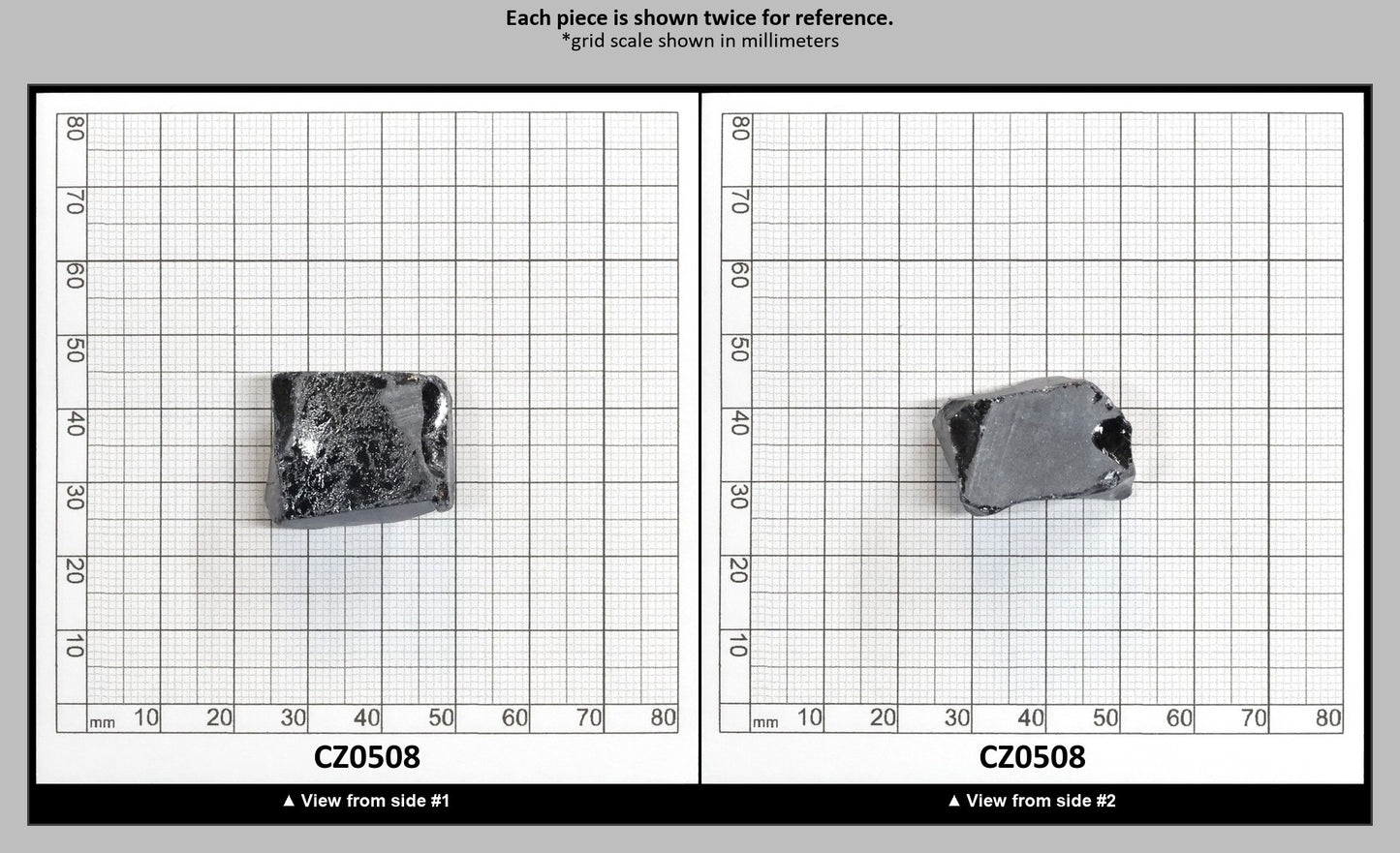 Blue Sapphire Cubic Zirconia Faceting Rough for Gem Cutting - Various Sizes : CZ0508